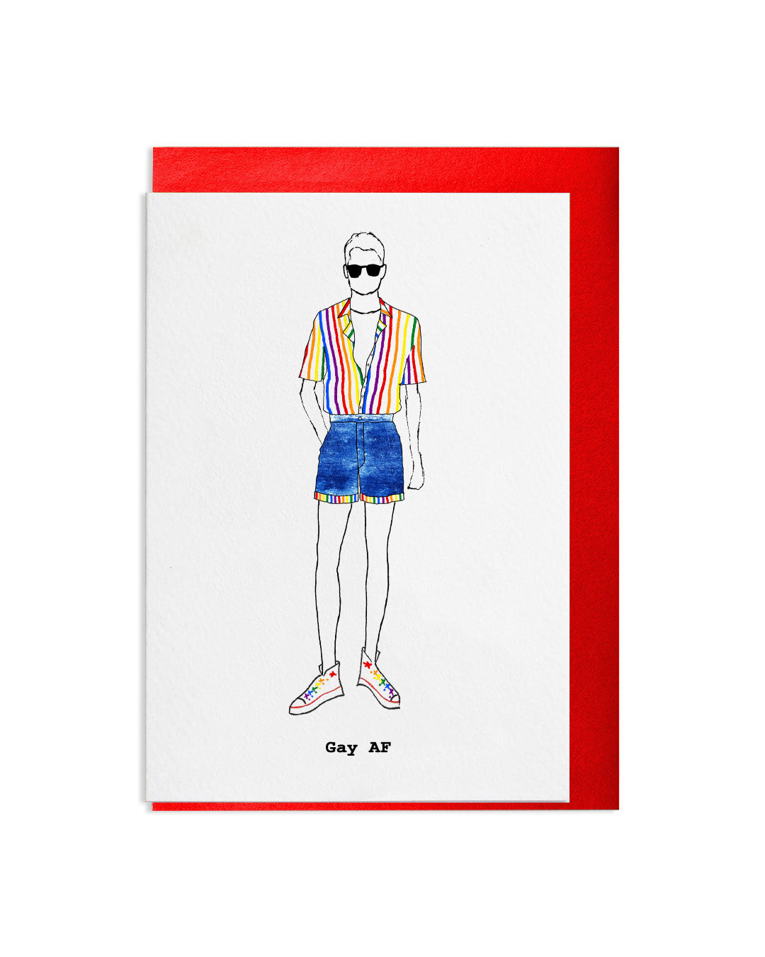 "Gay AF" A6 Greetings Card