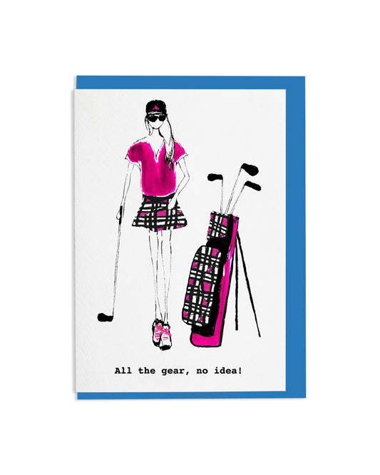 "Golf Girl" A6 Greetings Card
