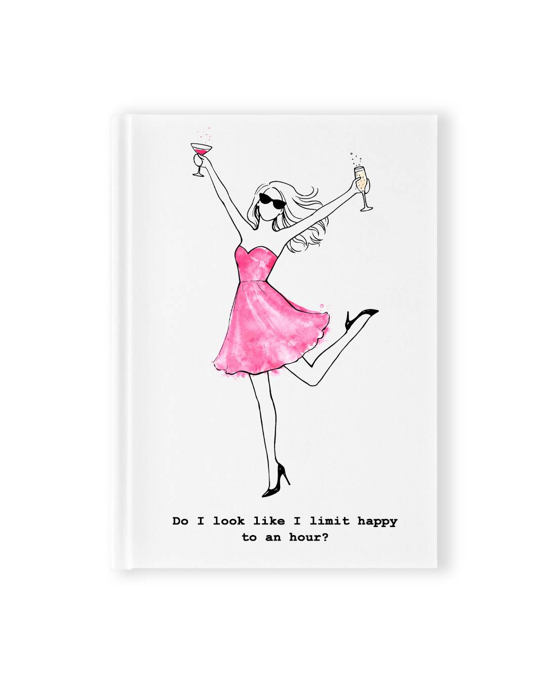 "Happy Hour" Hardcover Notebook