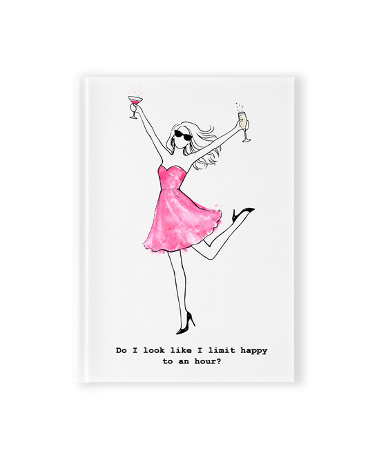 "Happy Hour" Hardcover Notebook