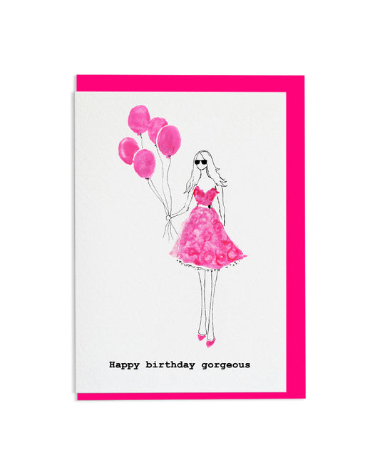 "Happy Birthday Gorgeous" A6 Greetings Card