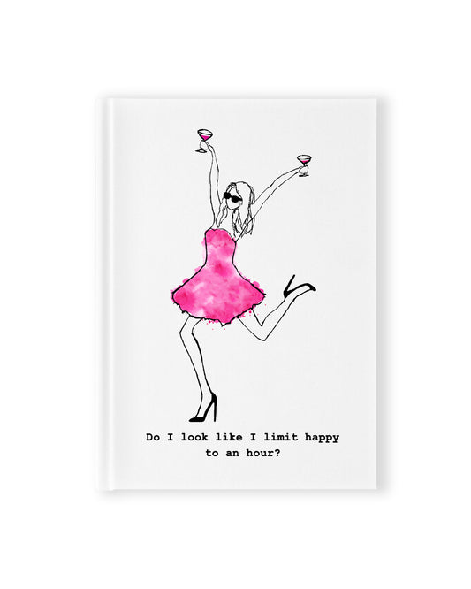 "Happy Hour" Hardcover Notebook
