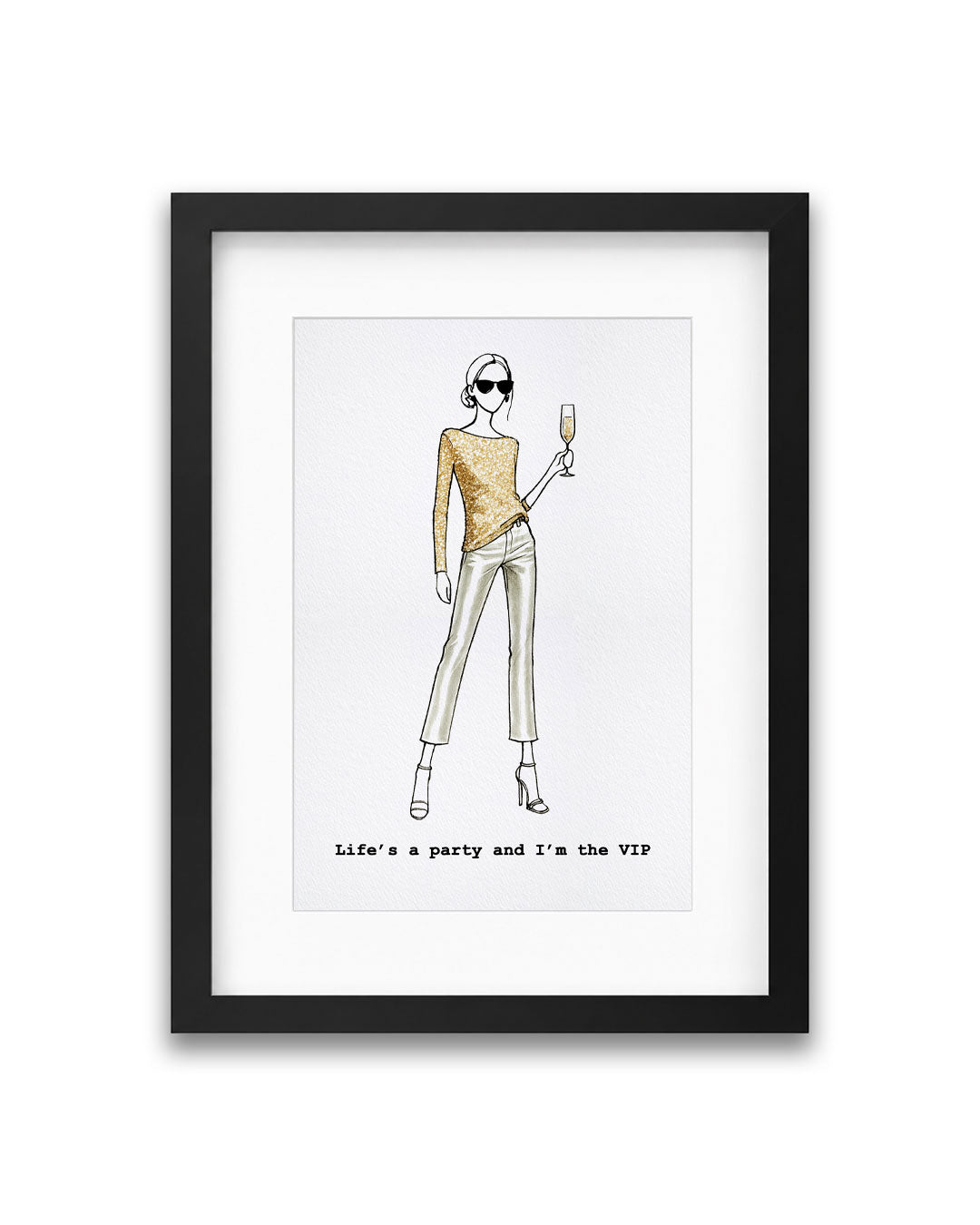 "I'm The VIP" Framed A4 Print