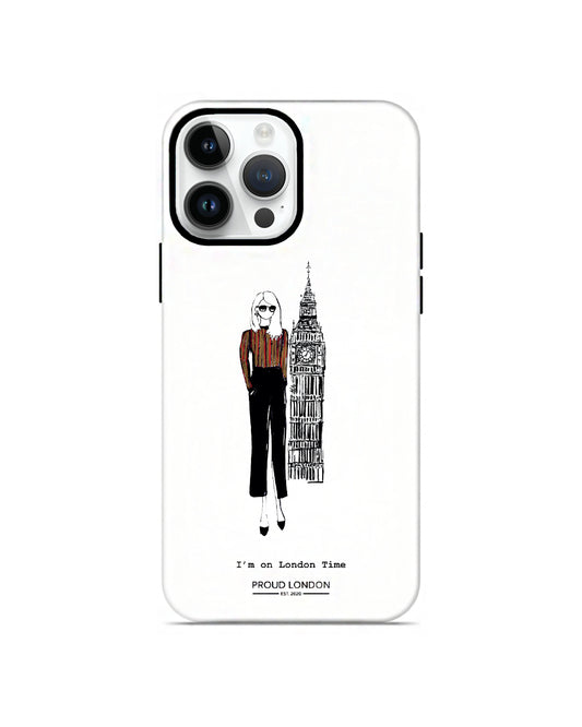 "I'm On London Time" iPhone Case