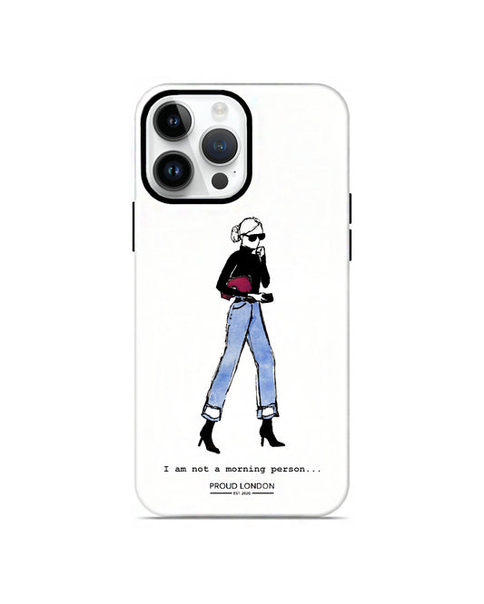 "I Am Not A Morning Person" iPhone Case