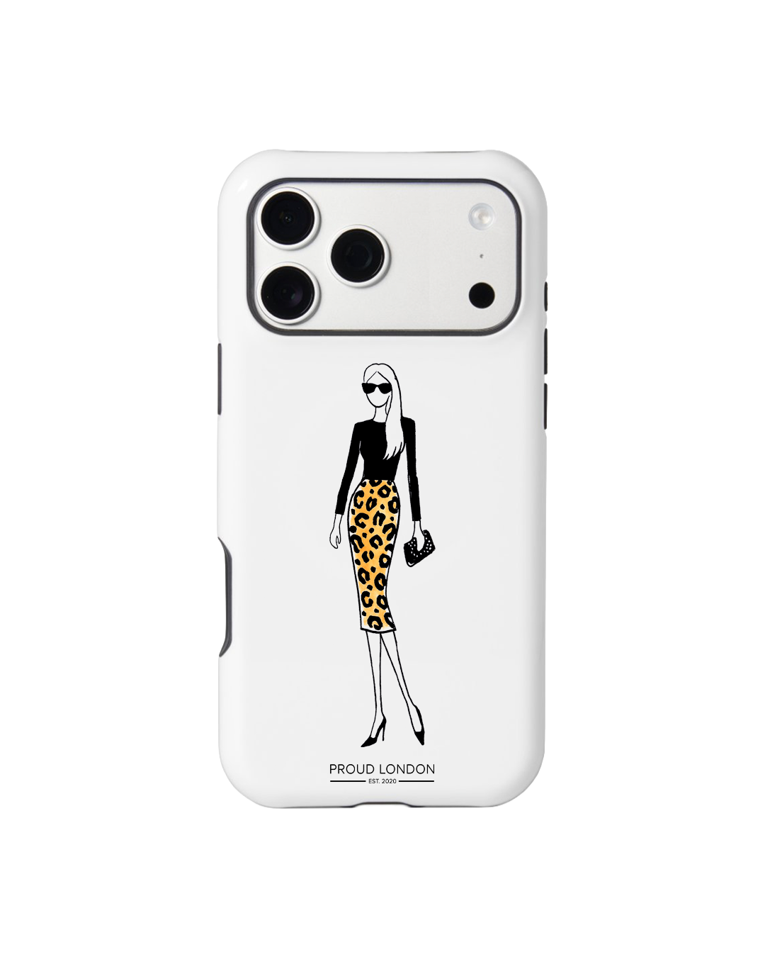 "Leopard Print Skirt" Phone Case