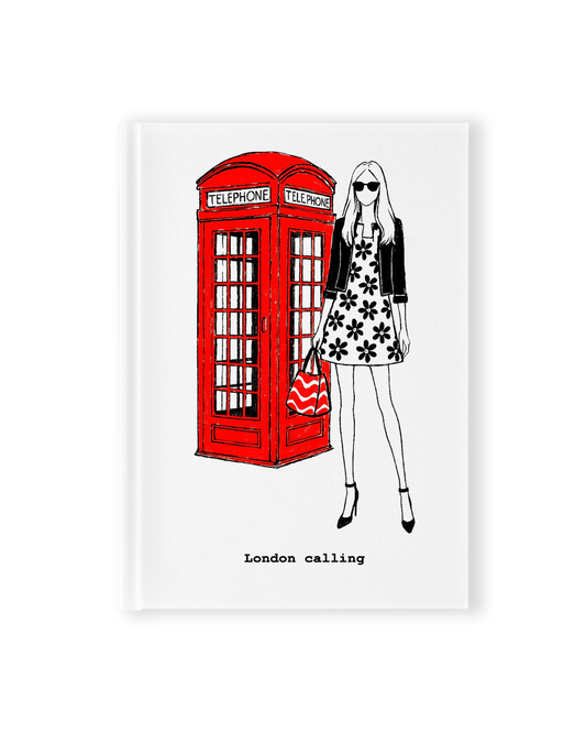 "London Calling" Hardcover Notebook