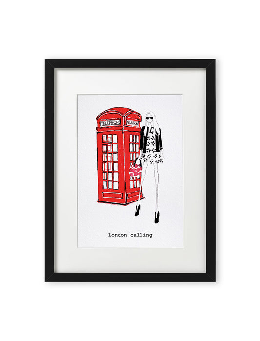 "London Calling" Framed A4 Print
