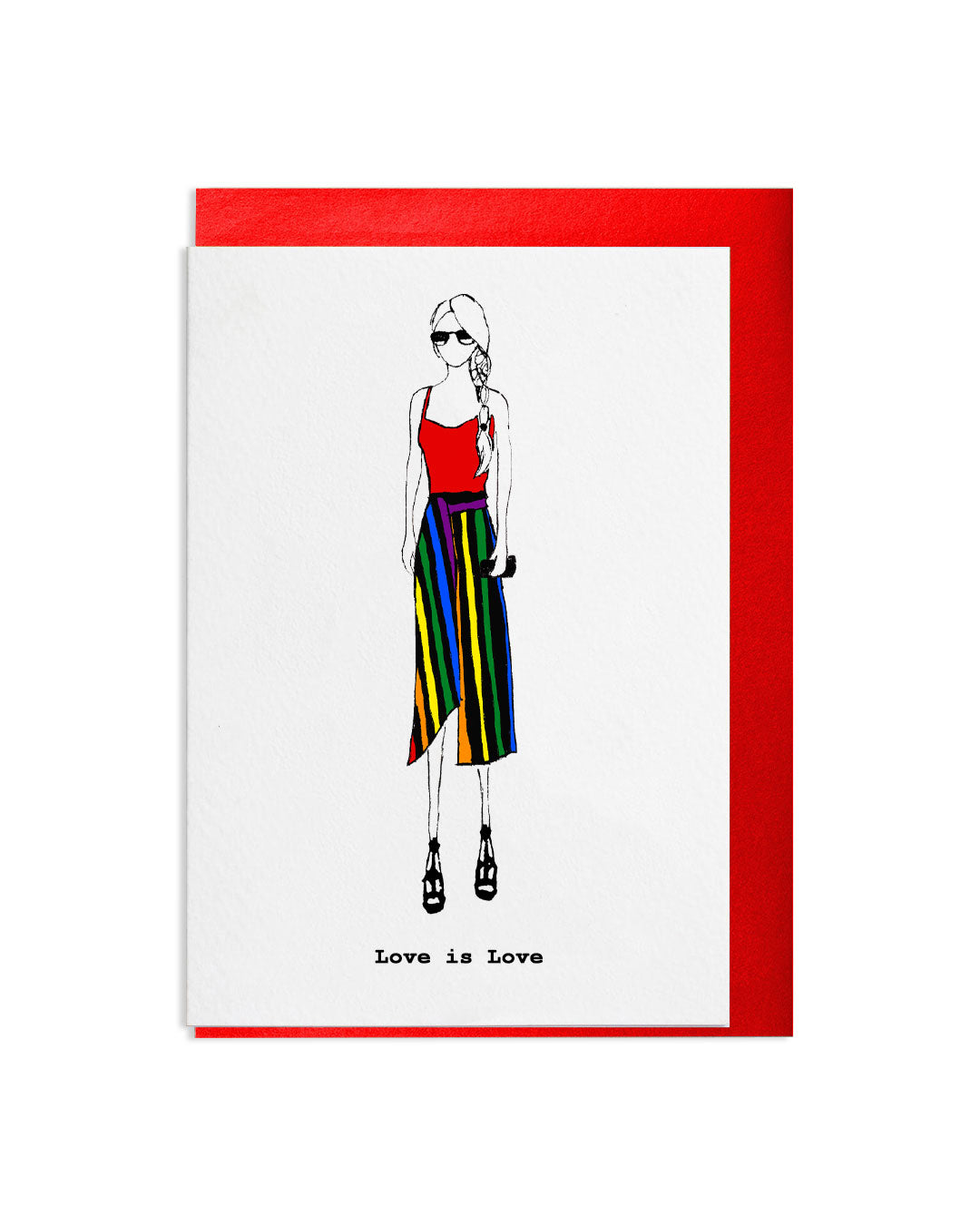 "Love Is Love" A6 Greetings Card