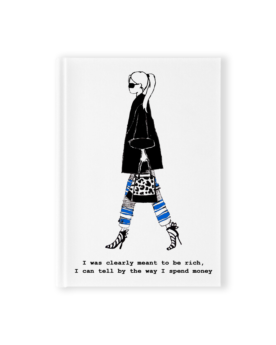 "Meant To Be Rich" Hardcover Notebook