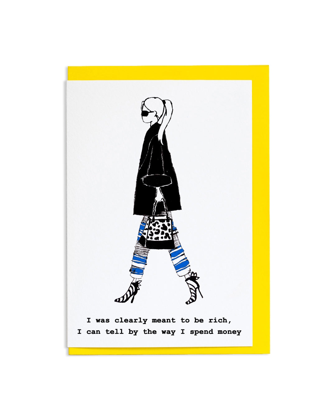 "Meant To Be Rich" A6 Greetings Card