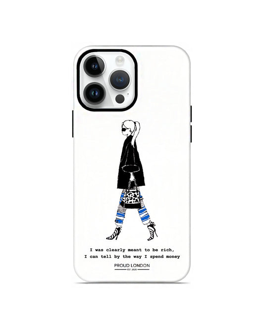 "Meant To Be Rich" iPhone Case