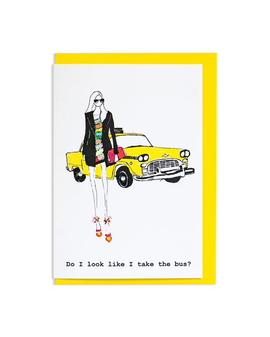 "New York Taxi" A6 Greetings Card