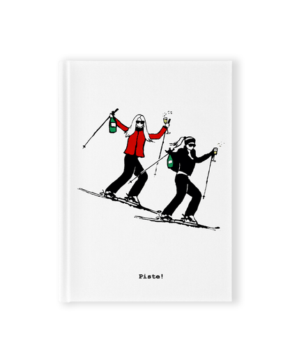"Piste!" Hardcover Notebook