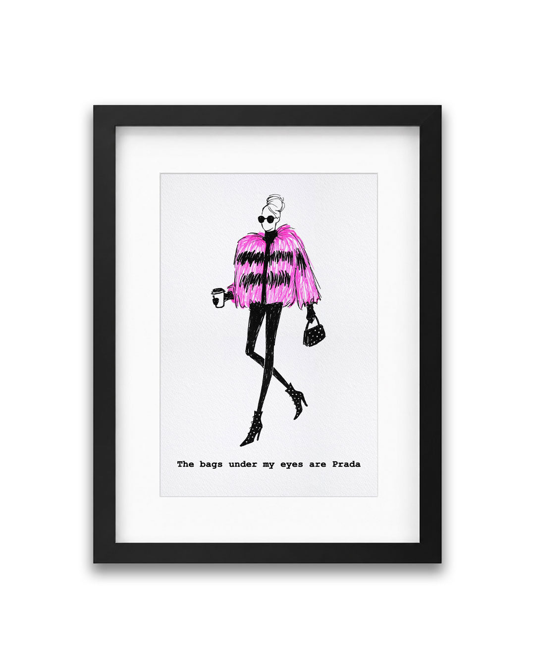 "Prada Bags" Framed A4 Print