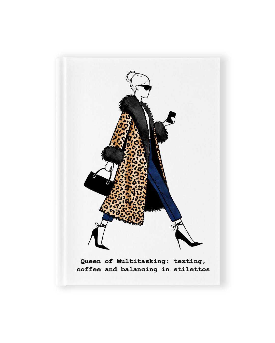 "Queen Of Multitasking" Hardcover Notebook