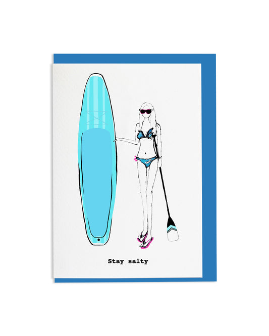 "SUP Girl" A6 Greetings Card