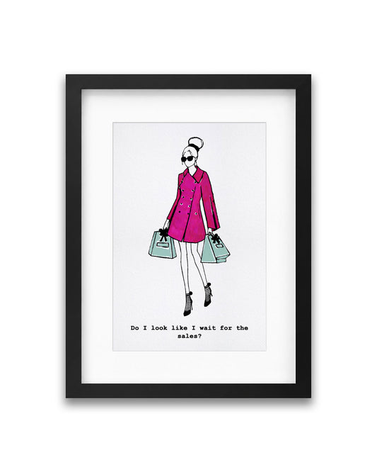 "Sales" Framed A4 Print