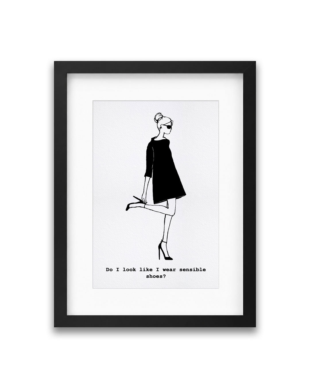 "Shoes" Framed A4 Print