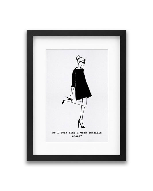"Shoes" Framed A4 Print