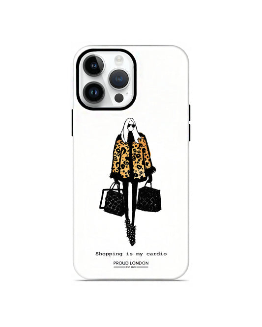 "Shopping Is My Cardio" iPhone Case