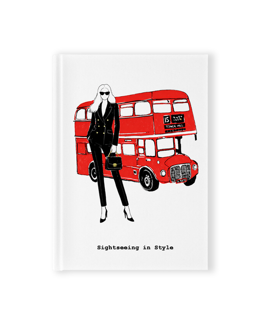 "Sightseeing in Style" Hardcover Notebook
