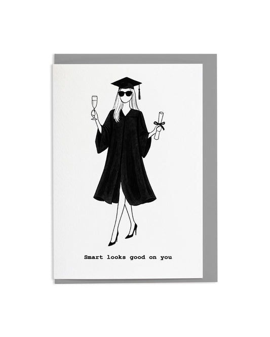 6 "Smart Looks Good On You" Greetings Cards