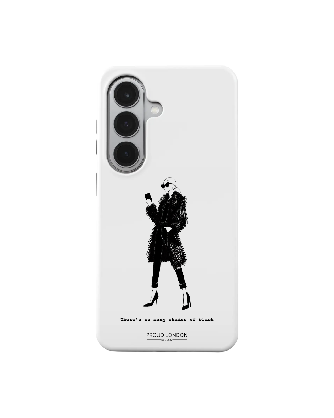 "So Many Shades Of Black" Phone Case