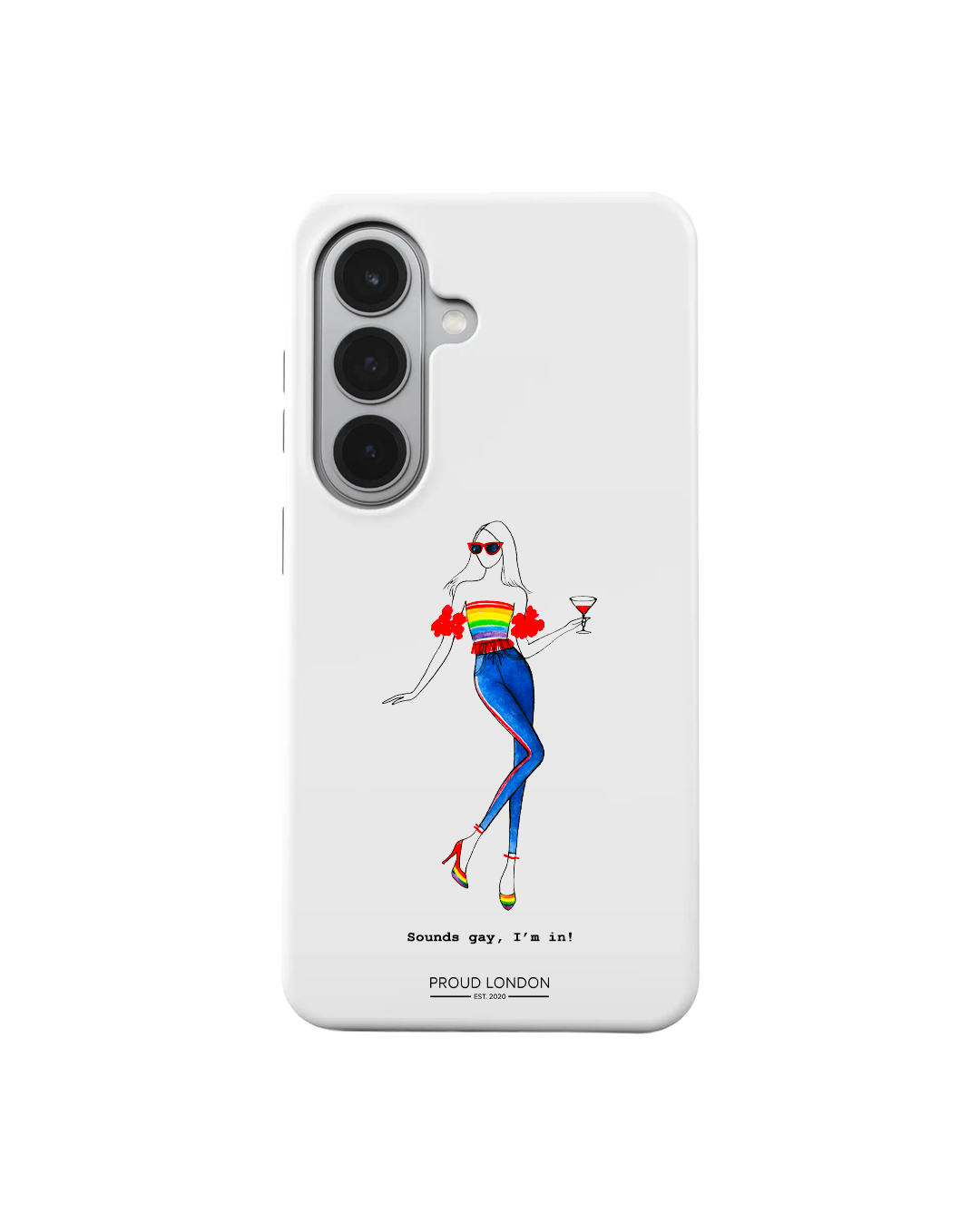 "Sounds Gay, I'm In (Woman)" Phone Case