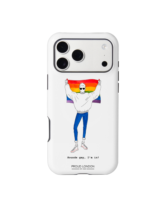 "Sounds Gay, I'm In (Man)" Phone Case