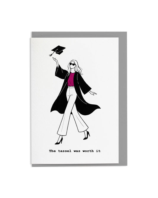 6 "The Tassel Was Worth It" Greetings Cards