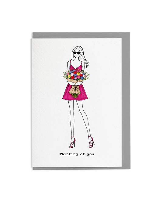 6 "Thinking Of You" Greetings Cards