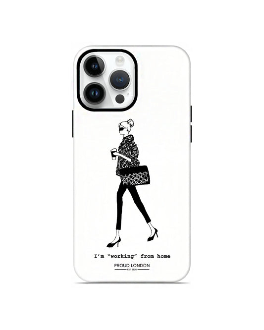 "Working From Home" iPhone Case