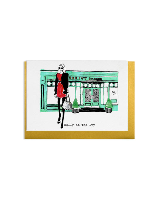 "Holly At The Ivy" A6 Greetings Card