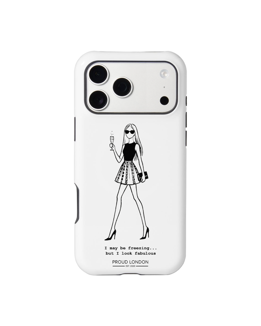 "#freezingbutfab" Phone Case