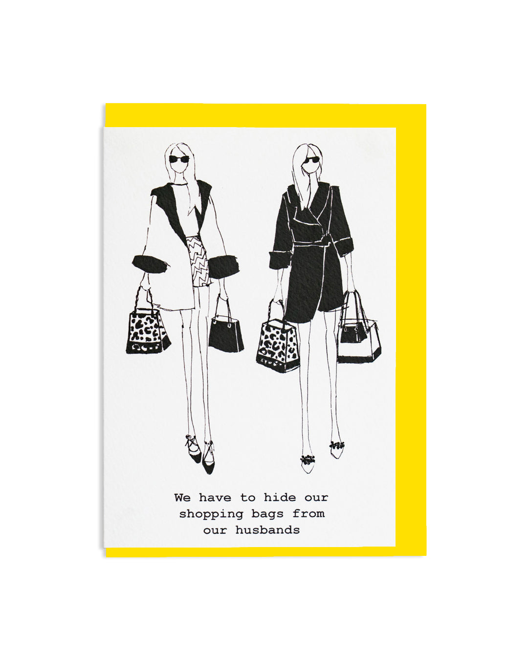 "#shoppingbags" A6 Greetings Card